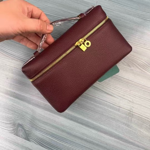 Loro Piana Handbags - Loro Piana wine red lychee patterned handbag